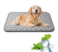 Dog Cooling Mat, Self-Cooling Cooling Fiber Pad for Puppy & Cats - Washable Summer Pet Mat, Keep Your Pet Cool, Non-Slip Portable Soft Pad for Indoor and Outdoor/Kennel Sofa Bed Floor Car (Gray, XL)
