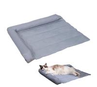 Dog Cooling Mat - Self Cooling Gel Cool Mat | Pet Cool For Dogs Cats | Cosy Fleece Calming Dog Bed | Portable Bed For Summer | Waterproof For Beds And Cars