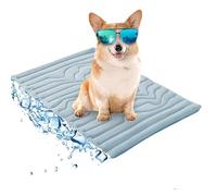 Dog Cooling Mat, Self Coolings Pad for Pet, Machine Washable Ice Silk Mats, Dual-Sided Design for Every Season, Auto-Chilling Gel Pad for Large & Small Dogs for Indoor & Outdoor (B,S)