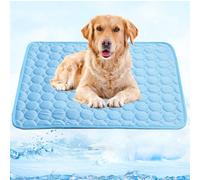 Dog Cooling Mat Size 77x55 Cm Reusable, Silk Dog Cool Mat Large for Summer Help for Paws Cooling Mat, Cool Mats Mattress Durable Non-toxic Puppy Cushion Blanket for Dogs Cats for Home, Car, Travel