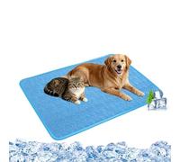 Dog Cooling Mat, Soft Machine Washable Comfortable Silk for Dogs Cats Bed Cooling Pad, Keep Cool and Comfortable Summer Pet Supplies (A, 70X55cm)