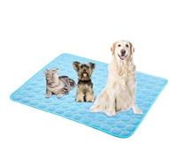 Dog Cooling Mat, Washable Ice Silk Self Cool Pad for Small Medium Large Dogs and Cats, Indoor Outdoor Pet Sleeping Pad for Crate, Kennel, Bed, Sofa or Car Seats (Medium)