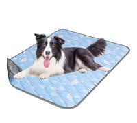 Dog Cooling Mat-Washable-Pet-Cool-Pad-for-Large Dogs-Cats-for Indoor or Outdoor,Foldable Self Cooling Mat Pet Cool Blanket Durable Non-Toxic Summer Pet Bed, Q-MAX>0.5 Ice Cool Fabric-Large90 x 60cm