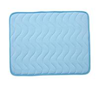 Dog Cooling Mat Wavy Texture Summer Cooling Mat for Dogs, Blue, 16x20in | Breathable with Non-Slip Bottom, Scratch-resistant, Skin-friendly, Fits Floor Sofa & Bed