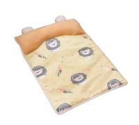 Dog Cooling Mat With Pillow - Ice Silk Breathable Fabric | Self-Cooling Pet Bed Pad | Summer Crate Mat For Dogs & Cats - Washable Sleep For Kennel Sofa Vehicle Travel Little Lion Balloon