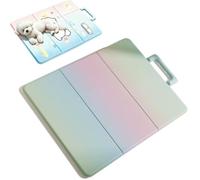 Dog Cooling Mat with Self Cooling Gel, Summer Dog Cooling Mat, Portable Three-Fold Design, Washable Ice Silk Pet Cooling Pad for Dogs & Cats, Available in 3 Sizes (Rainbow, L)