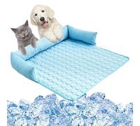 Dog Cooling Pad, Pet Sofa Sleeping Mattress, 90x90cm/35.43x35.43 Inches Breathable Comfortable Kennel Bed Portable Large Size for Couch Picnic Park Car Trip Camping Use