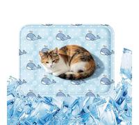 Dog Cooling Pad Waterproof Washable Thickened Portable | Pet Cooling Bed for Puppies Cats Crate Cage Kennel Floor Sofa Car Seat Travel Camping Outdoor Hot Summer Weather (whale)