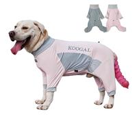 Dog Cooling Pajamas, Large Pet Recovery Surgical Suit, One-Piece Elastic Rehabilitation Clothing for Medium and Large Dogs (ICE Cold Clothing-Pink, 5XL-Suitable for 75-94lb)