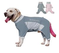Dog Cooling Pajamas, Large Pet Recovery Surgical Suit, One-Piece Elastic Rehabilitation Clothing for Medium and Large Dogs (ICE Cold Clothing-Grey, 5XL-Suitable for 75-94lb)