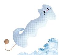 Dog Cooling Pillow | Built-In Sisal Ball Interactive Stuffed | Dog Cat Sleeping Cooling Pillow | for Small to Large Breeds Puppy Kitten Garden Yard Living Room Balcony