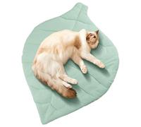 Dog Cooling Rug - Pet Chilling Carpet | Leaf Shaped Auto Heat Remover Pads| Scratch Resistant Ice Blanket | Keep Dog Cool In Summer For Indoor Outdoor Garden Car Travel Material Comfortable