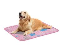 Dog Cooling Rug - Washable Pet Ice Silk Panels Folding Dog Cooling Pad Non-Slip Apartment Balcony Bedroom Bathroom Pet Bath Heat Reduction of Desc