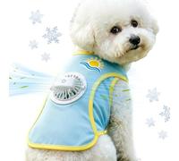 Dog Cooling Shirt - PP, 17.7 Inches 3 Speed Summer Pet Vest With Fan | Dog Cool Outfit For Small Medium Large Breed Puppies, Outdoor Walk, Celebration, Photo Props, Everyday Wear