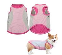 Dog Cooling Vest,1PC Breathable Mesh Dog Cooling Jacket Coat with Reflective Strip,Elastic Sun-proof Ice T-Shirt for Small Medium Large Dogs Outdoor Activities (Pink, XXL)