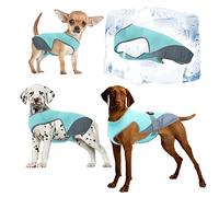 Dog Cooling Vest,Dogs Cooling Jacket,Safe Coat for Summer Sun Protection,Breathable Mesh Ice Vest,Dog Clothes Cool Jackets with Adjustable Straps for Medium,Large Dogs (Blue-M)