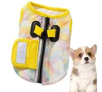 Dog Cooling Vest,Dogs Cooling Jacket,Safe Coat for Summer Sun Protection,Breathable Mesh Ice Vest,Dog Clothes Cool Jackets for Medium,Large Dogs(Yellow,L)