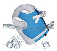 Dog Cooling Vest Harness,3 Layer Cooling Fabric Dog Harness - Comfortable Puppy Vest with Reflective Strips - Ideal for Sports, Escorts