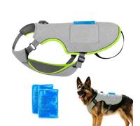 Dog Cooling Vest - Harness Cooler Jacket With D r-ings, Reflective Adjustable Cooling Chest Strap With Ice Pack Pocket, Breathable Lightweight Cool Pet Vest For Small Large Dogs