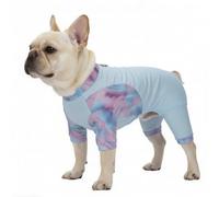 Dog cooling vest jacket cool coat wiith legs great for small medium breeds D ring harness underbelly protection lightweight breathable clothes blue L