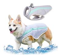 Dog Cooling Vest Swimming Vest Dog Cold for Large, Medium Dogs Cooling Jacket with D Ring and Adjustable Straps Coat with Reflective Stripes L Sweater Coat