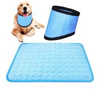 Dog Cooling Wrap Mat Ice Silk Bandana for Neck with Small Medium Dogs