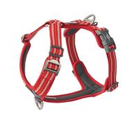 DOG Copenhagen Comfort Walk Air 3.0 Harness - Dog Harness - Adjustable, Reflective Harness - Stain and Water-Repellent, Classic Red, L