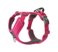 DOG Copenhagen Comfort Walk Pro 3.0 Dog Harness - Top and Front Clip Training Harness with Handle - For Small and Large Dogs - Padded for Comfort - Reflective Trims - No Pull, Wild Rose, S