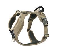 DOG Copenhagen Comfort Walk Pro 3.0 Dog Harness - Top and Front Clip Training Harness with Handle - For Small and Large Dogs - Padded for Comfort - Reflective Trims - No Pull, Desert Dune, L