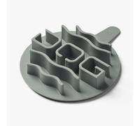 DOG Copenhagen Libra Slow Feeder Dog Bowl Insert, Anti-Gulp Feeding Mat, Slows Eating for Better Digestion, Non-Slip Silicone, Size S - Cool Grey