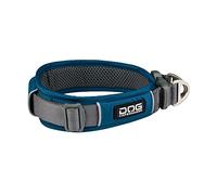 DOG Copenhagen Urban Explorer Collar 2.0 - Padded Dog Collar - Reflective - Comfortable, Ocean Blue, Size XS