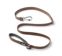 DOG Copenhagen Urban Freestyle 3.0 Dog Lead - Training Lead for Dogs - Adjustale Dog Leash - Padded for comfort - Reflective Trims - Strong Aluminum Carabiner, Mocca, S