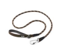DOG Copenhagen Urban Rope 3.0 Dog Lead - Dog Training Lead - Dog Leash - Reflective Trim - Durable - For Small, Medium and Large Dogs - 160cm - Locking Carabiner - Padded Handle, Mocca, S