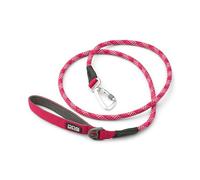 DOG Copenhagen Urban Rope 3.0 Dog Lead - Dog Training Lead - Dog Leash - Reflective Trim - Durable - For Small, Medium and Large Dogs - 160cm - Locking Carabiner - Padded Handle, Wild Rose, L