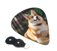 Dog Corgi Guitar Plectrums, 6 Guitar Plectrums, Double Sided Printing, For Acoustic Guitar, Bass, Ukulele, Electric Guitar (0.46 Mm 0.71 Mm 0.96 Mm)