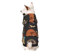 Dog Corgi Print Dog Hoodie For Small Dogs, Warm, Soft, And Breathable Sweatshirt, Easy To Wear Jumper, Pet Winter Weather Coat Pullover
