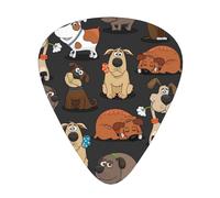 Dog Corgi Print Guitar Pick,12 Pack,Includes Thin,Medium,Heavy Gauges,Suitable for guitar,ukulele