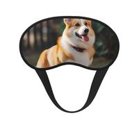 Dog Corgi Sleep Eye Mask for Women Men Soft and Comfortable Sleep Mask Blackout Sleeping Eye Cover for Travel Yoga Nap Shift Work