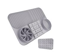 Dog Corner Mat, Silicone Dog Food Mat with Suction Function, Dog Licking Mats for Large Dogs, Slow Feeding Bowl for Dogs with Suction Cups, Cat Licking Mat, Feeding Bowl for Slow Eating, Feeding Mat