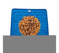 Dog Corner Mat, Silicone with Suction Cup, 19 cm, Easy to Clean, Activity Mat for Enrichment, Feeding Training