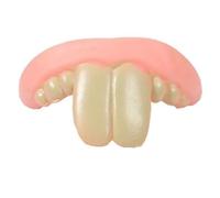 Dog Cosplay Dog Denture Funny Dog Denture Pet Dog Denture Toy Pet Cosplay Silicone Denture Teeth Halloween Teeth Funny Parody of Rabbits Memorial Photo Tools Halloween Disguise Toy Joke Goods