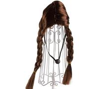 Dog Costume Cat Clothes Dog Toys Curly Braids Headwear Wig Styling Cute Funny Pet Hair Accessory Decoration for Halloween Christmas Party (Double Braids)