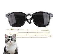 Dog Costume Glasses, Pet Dress Up Glasses | Cat Costume Glasses with Chain | Puppy Up to 15 Pounds
