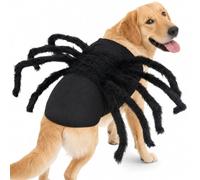 Dog Costume, Halloween Pet Spider Costume Fancy Dress Clothes, Size M | Flexible Felt Material, Adjustable Fit, Ideal for Parties, Photo Ops, Trick-or-Treating