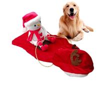 Dog Costume - Pet Clothes Costume Riding Reindeer | Adjustable Winter Hoodie Coat Clothes Pet Cosplay Costume