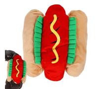 Dog Costume - Pet Hot Dog Costume | Funny Cosplay Outfit, Hamburger Themed Dog Clothes, Multifunctional Coat, Cosplay Accessories for