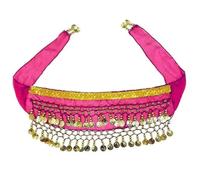 Dog Costume with Waist Chain & Butt Curtain Clothes Halloween Costume for Dogs Belly Dance Style with Sequin Dog Halloween Costume for Halloween Puppy Shaking Decoration Small Dog Costume Dog Costumes