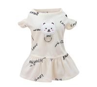 Dog Costumes for Medium Dogs - Cat Cosplay Suit Polyester Dog Costume with Cartoon Bear Pattern - Soft Comfortable Everyday Clothes for Dogs, Fashion Pet Outfit for Small