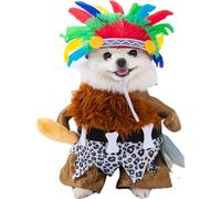 Dog Costumes | Halloween Pet Costume - Puppy Apparel Indian-Style Pet Outfit for Cats Outdoor Indoor Gatherings Holiday Travel Home Photo Daily