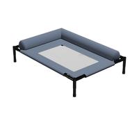 Dog Cot Bed,Dog Hammock Bed With Pillow And Breathable Mesh | Washable Pet Furniture For Outdoor Indoor Camping Patio Sunbathing Travel